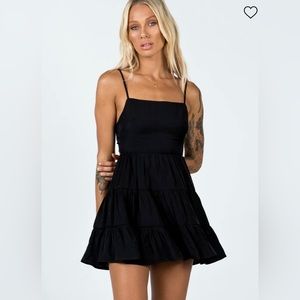 Princess Polly Summer Break Mini Dress Black